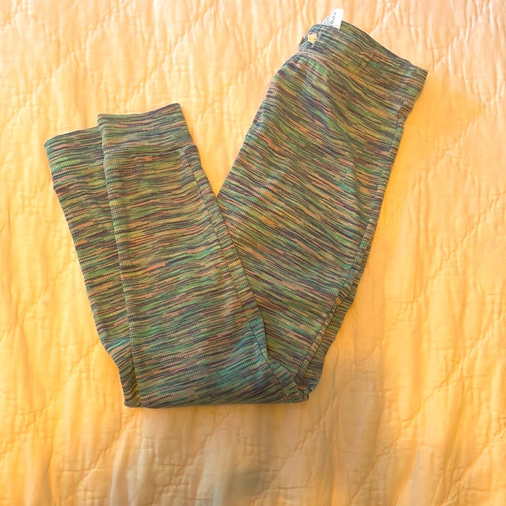 Crewcuts space dye jogger pants purple, pink, teal size m 8/9
